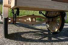 Bakfiets van hout - bak
