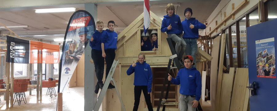 Basisschoolleerlingen bouwen Modulair Huis