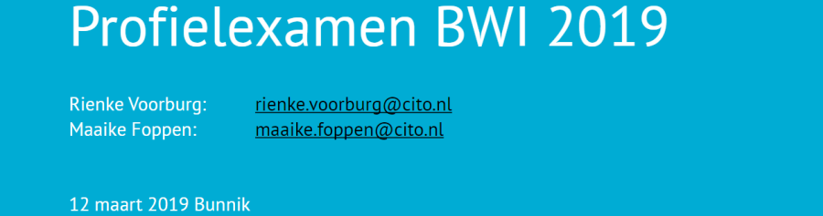 Presentatie bijeenkomst CSPE 2019