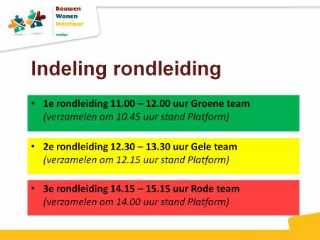 LD 2012 indeling rondleiding