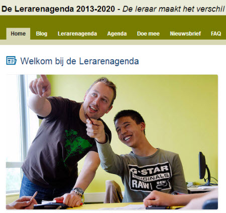 Lerarenagenda 2013-2020 website