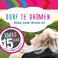 Vmbo 15 jaar dromenwedstrijd logo