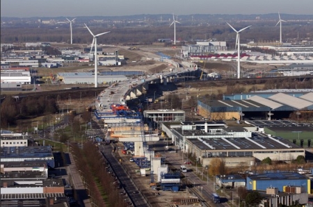 Westrandweg in aanleg